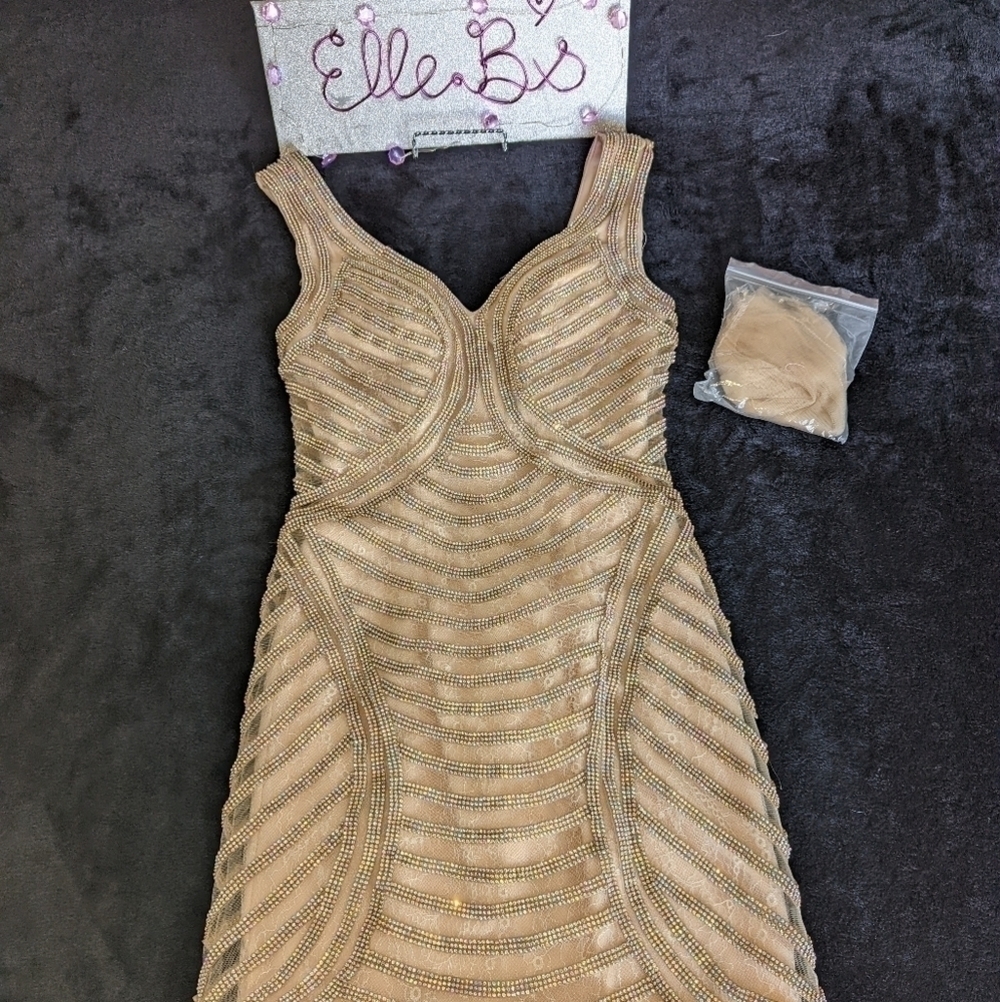 Rhinestone Formal Dress